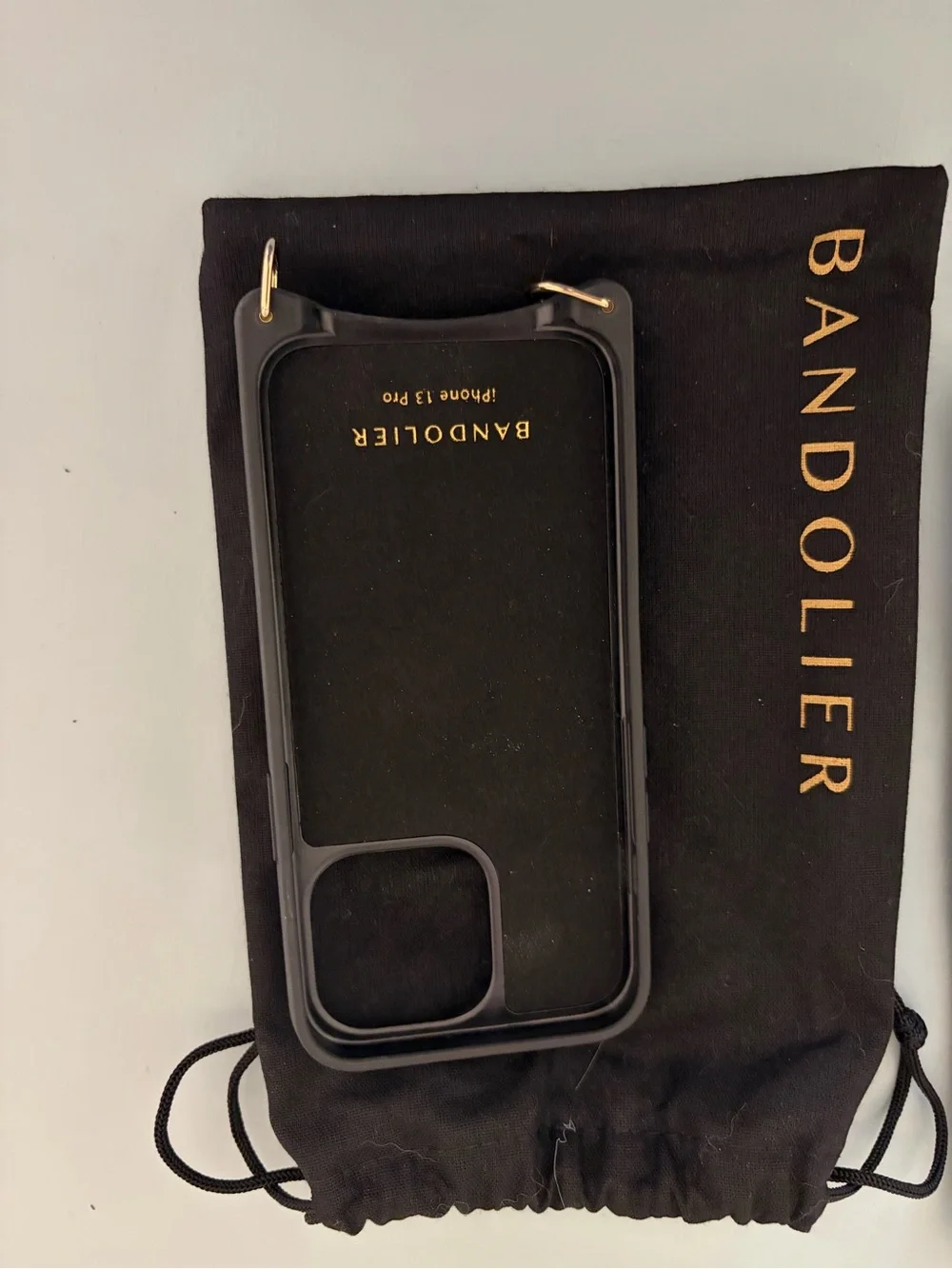 Bandolier leather phone